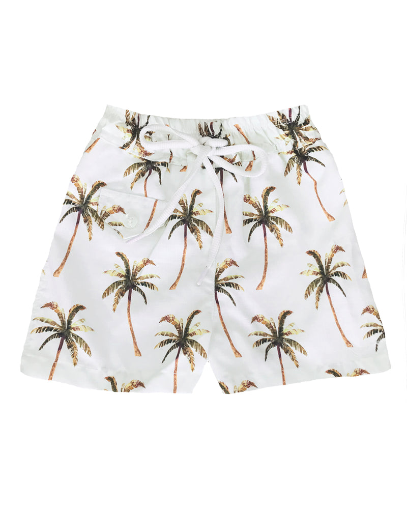 Florian Short Palm Tree Print