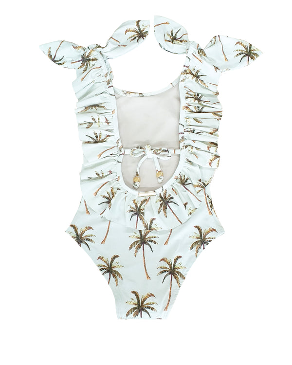 Penelope Kids Swimsuit Palm Tree Print