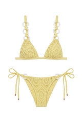 Lois Bikini Yellow Lace