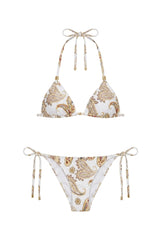 Ripple Bikini Yellow Paisley Print