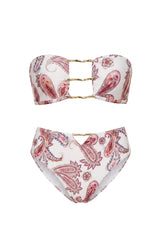 Bossa Bikini Pink Paisley Print