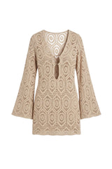 Short Sixty Dress Nude Lace