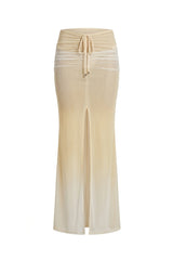 Tule Skirt Yellow Gradient Print