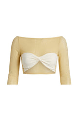 Tule Top Yellow Gradient Print