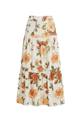 Thassia Skirt in Rose Print