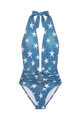 Denim Star Print Donna Swimsuit