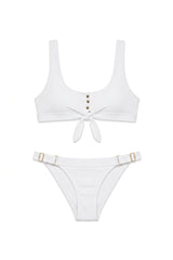 Positano Bikini in White texture