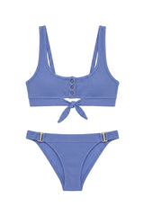 Positano Bikini in Blue Texture