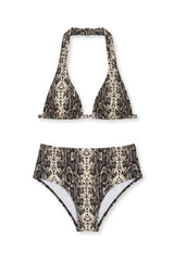 Scarf Bikini in Snake Print