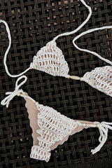 Ripple Bikini Off White Texture