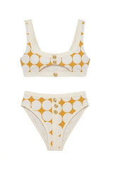 Charlie Bikini in Orange Retro