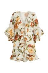 Isabel Dress in Rose Print