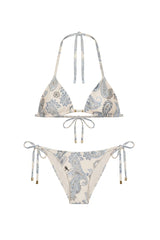 Ripple Bikini Blue Paisley Print
