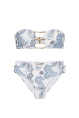 Bossa Bikini Blue Paisley Print