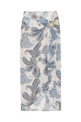 Búzios Pareo Blue Paisley Print