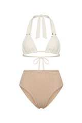 Barbara Bikini Off White Texture