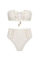 Textured Cristel Bikini Ivory