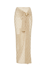 Búzios Pareo Beige Lace Texture