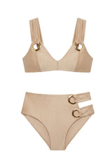 Sloane Eyelet Bikini Nude