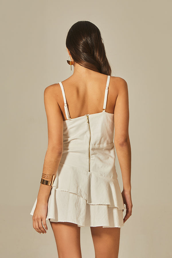 Fete Dress in Off White