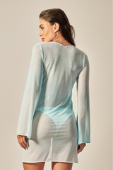 Short Sixty Dress Green Gradient Print