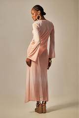 Long Sixty Dress Blush Gradient Print