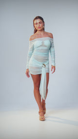 Yasmin Dress Green Gradient Print