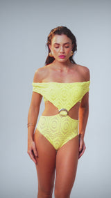 Elle Body Yellow Lace