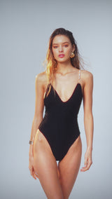 Lily Body Black Jacquard