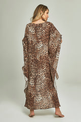 Maresias Kaftan Leopard Print