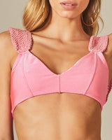 Sloane Bikini Rustic In Power Pink