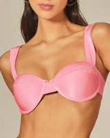 Bouche Bikini in Power Pink