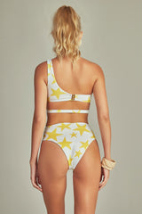 Ariel Swimsuit Yellow Star Print