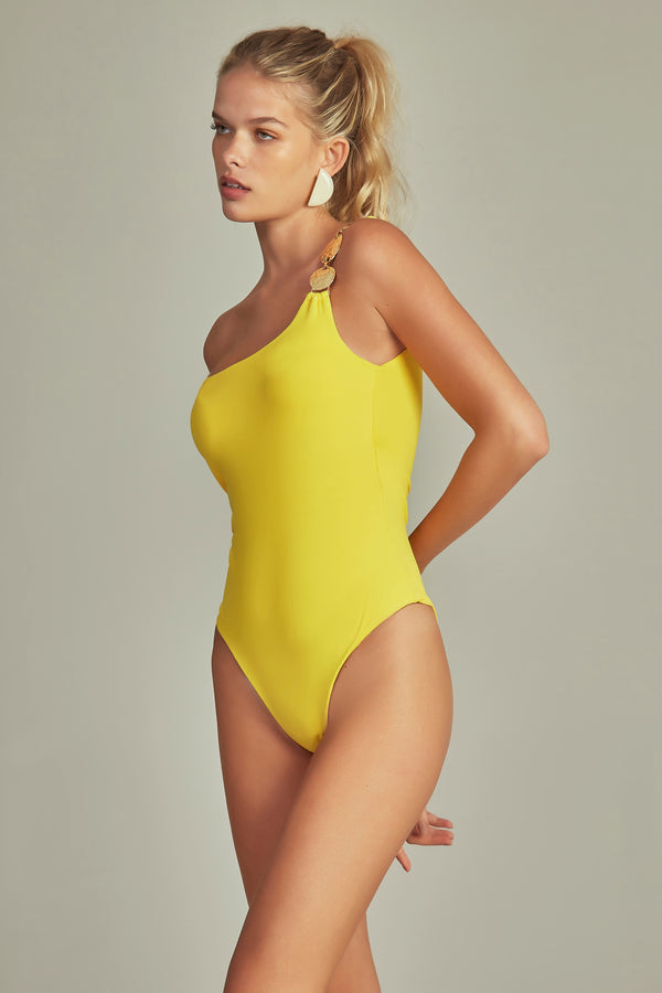 Retro Yellow Monte Carlo Swimsuit