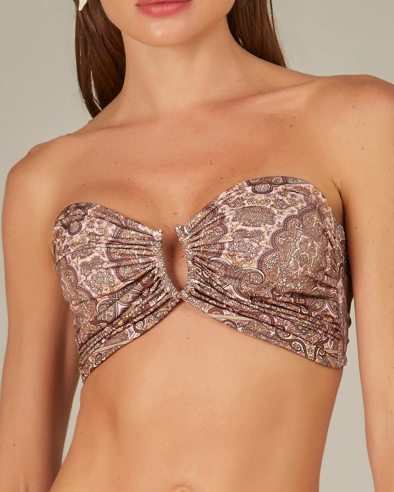 India Print Scarf Bikini