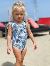 Itacaré Kids Swimsuit Tropical Indigo Print - Empress Brasil International