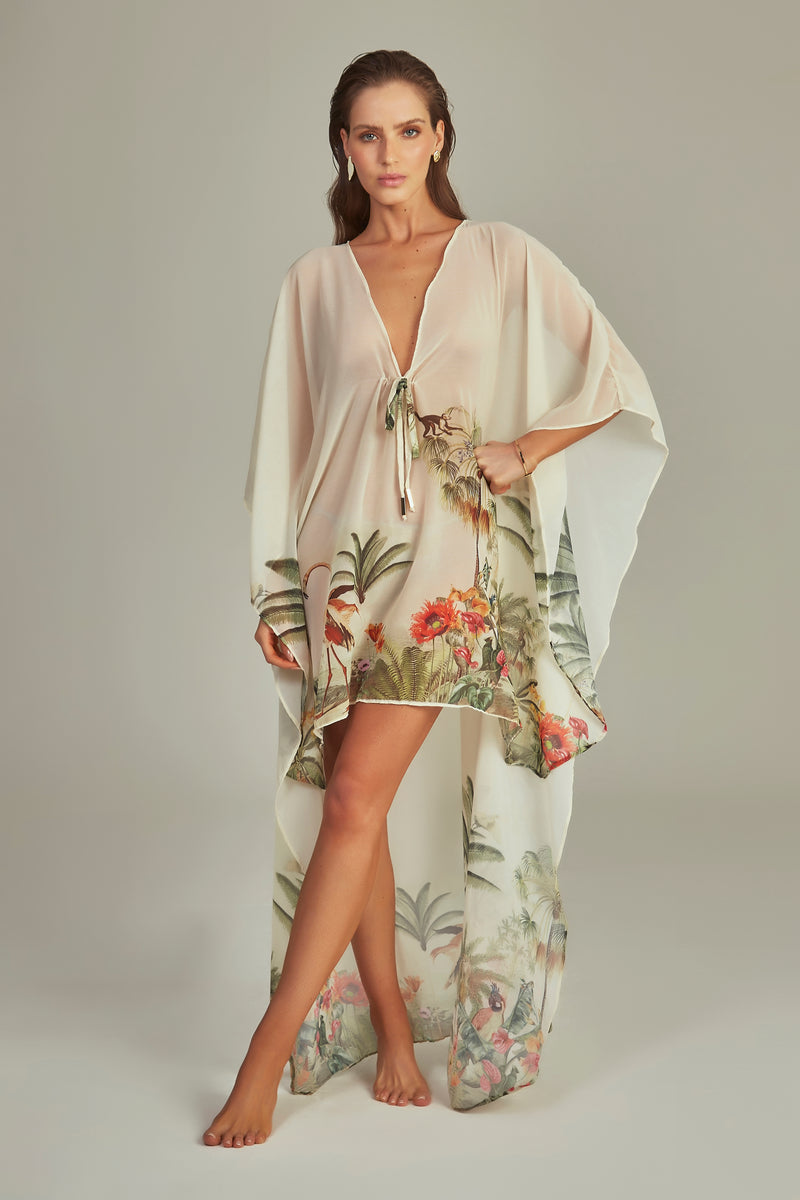 Maresias Kaftan Tropical Paradise Print