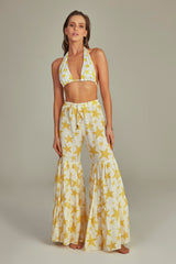 Laura Pant Yellow Star Print