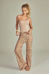 Formentera Crochet Pants Nude