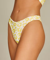 Bardot Bikini In Yellow Leopard Print