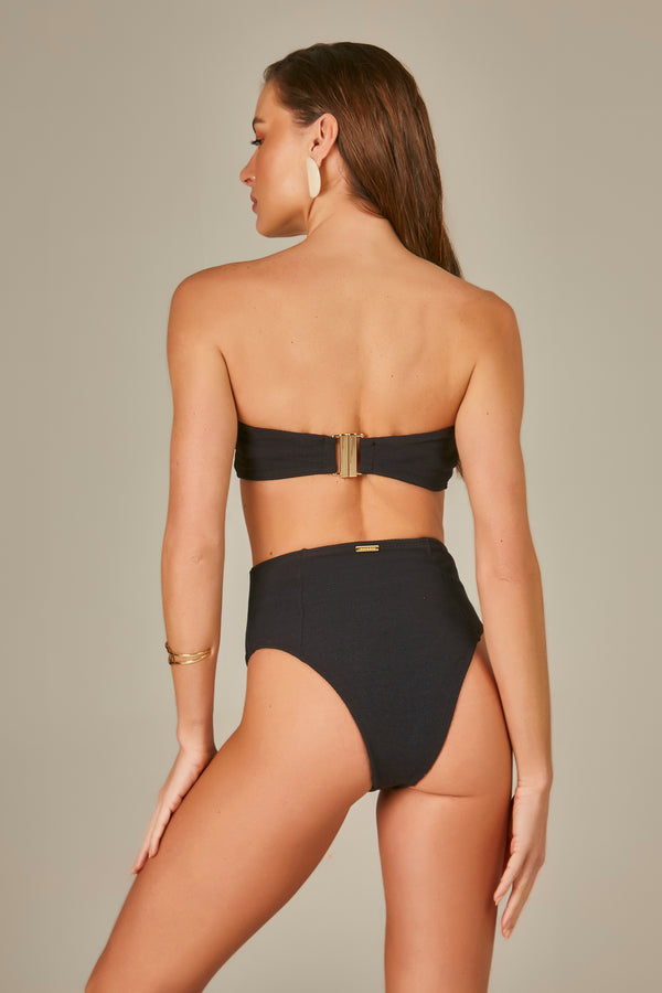 Cristel Bikini In Textured Black