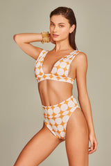 Mia Bikini in Orange Retro