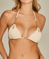 Monaco Bikini in Beige Texture