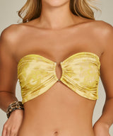 Scarf Bikini in Yellow Baroque Print